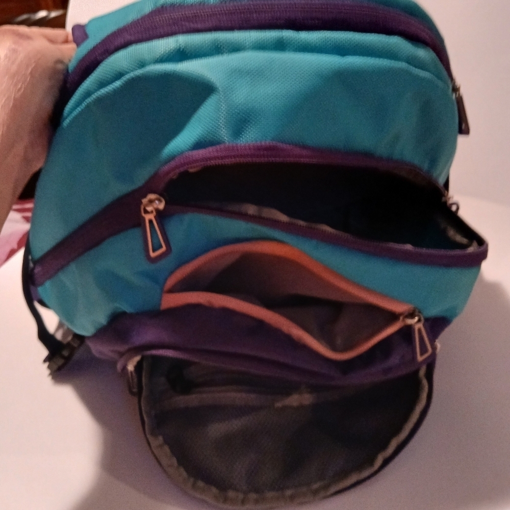 Magellan Outdoors Blue and Purple Backpack with Structured Design. Very Nice!! - Picture 8 of 12